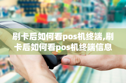 刷卡后如何看pos机终端,刷卡后如何看pos机终端信息