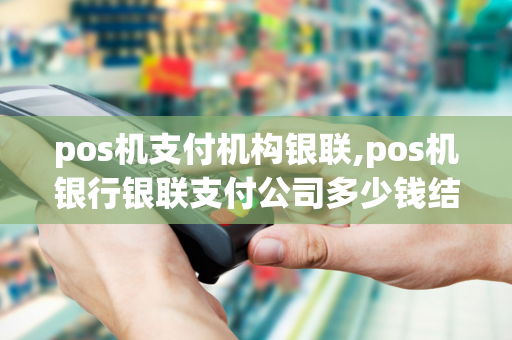 pos机支付机构银联,pos机银行银联支付公司多少钱结算