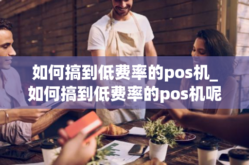 如何搞到低费率的pos机_如何搞到低费率的pos机呢