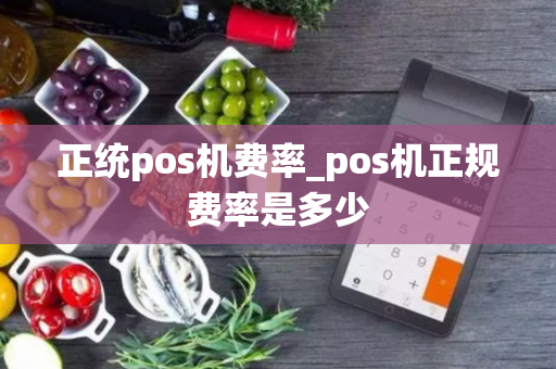 正统pos机费率_pos机正规费率是多少