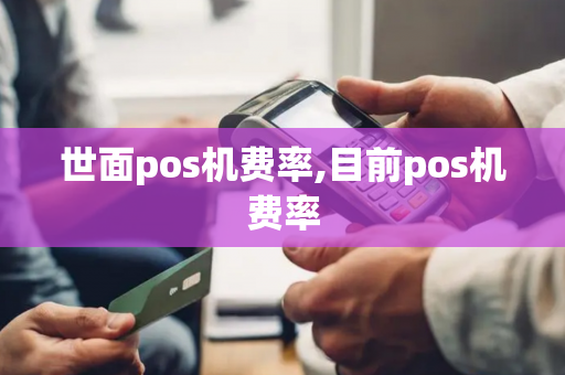 世面pos机费率,目前pos机费率