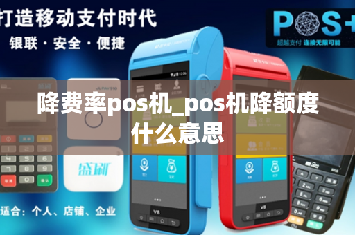 降费率pos机_pos机降额度什么意思